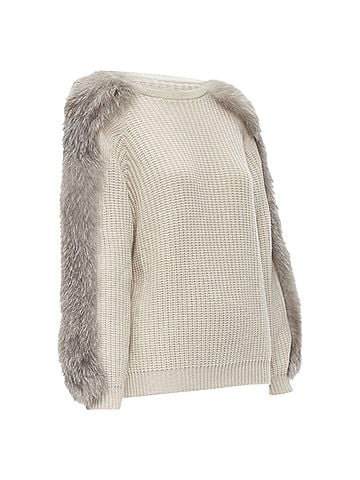 Brunello Cucinelli Brunello Cucinelli Cashmere Fur Sweater (view 1)