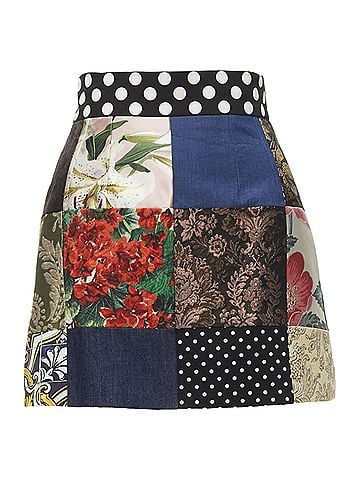 Dolce & Gabbana Dolce Gabbana Patchwork Short Skirt (view 1)