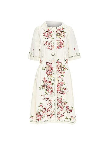 Kenzo Kenzo Cotton Peter Pan Coat Dress (view 1)