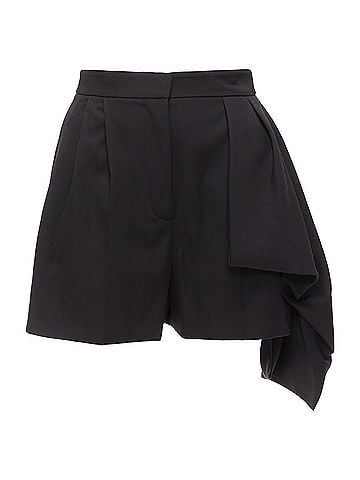 Alexander McQueen Alexander Mcqueen Wool Cascade Wide Shorts (view 1)