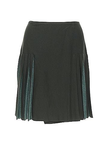 Alaïa Alaia Pleated Wrap Flared Skirt (view 1)