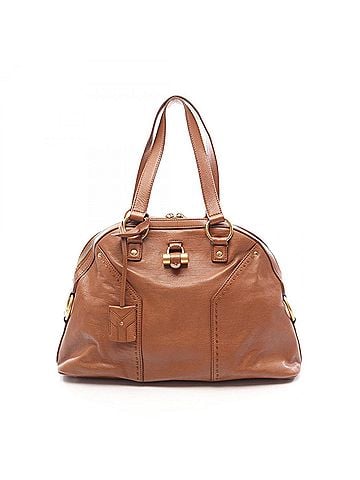 Yves Saint Laurent Yves Saint Laurent Muse Bag Handbag, Leather, Women's, Brown, 166464 (view 1)