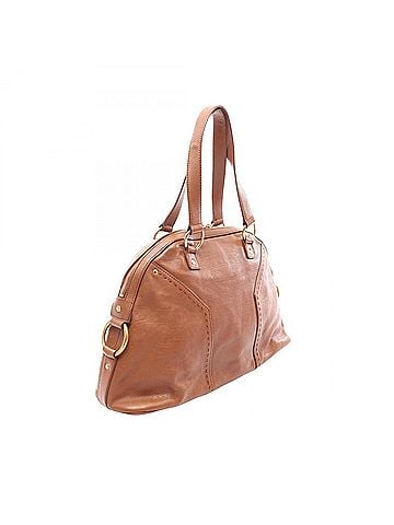Yves Saint Laurent Yves Saint Laurent Muse Bag Handbag, Leather, Women's, Brown, 166464 (view 2)