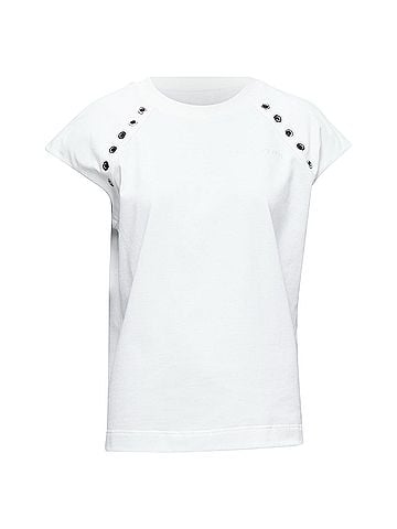 Alexander McQueen Alexander Mcqueen Eyelet Detail Studded Top (view 1)