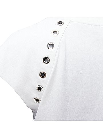 Alexander McQueen Alexander Mcqueen Eyelet Detail Studded Top (view 2)