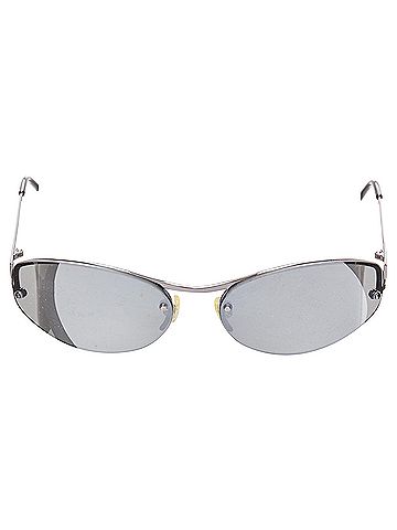 Versace Versace Greca Leg Futuristic Oval Sunglasses (view 1)