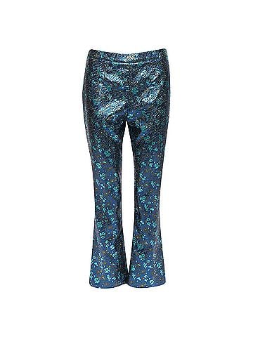 Prada Prada Floral Lurex Brocade Crop Pants (view 1)