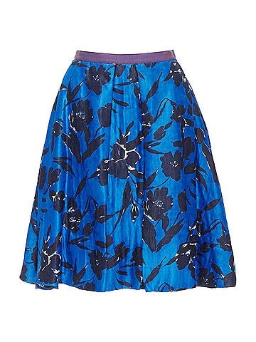 Oscar De La Renta Oscar De La Renta Silk Cotton Floral Skirt (view 1)