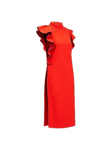 Givenchy Givenchy 2017 Ruffle Cutout Tunic Top (view 1)