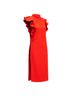 Givenchy 100% Other Red Givenchy 2017 Ruffle Cutout Tunic Top Size 4 - photo 1