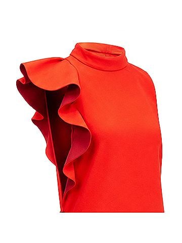 Givenchy Givenchy 2017 Ruffle Cutout Tunic Top (view 2)