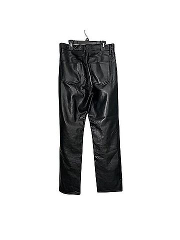 AGOLDE 90's Pinch Waist Faux Leather Pants (view 2)