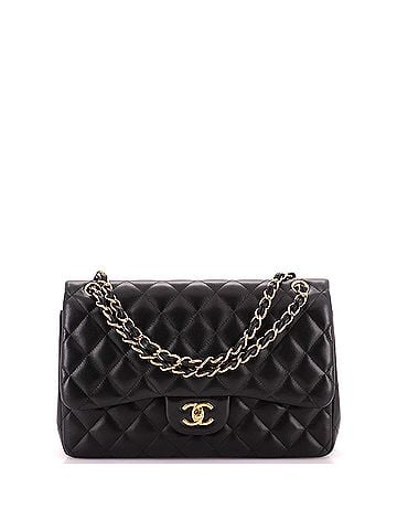 Chanel Classic Double Flap Bag Quilted Lambskin Jumbo (view 1)