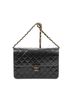 Chanel Black Vintage Push Lock Straight Flap One size - photo 1