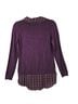 Adrianna Papell Purple Pullover Sweater Size S - photo 3