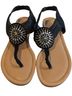 Comfort Black Sandals Size 10 - photo 1