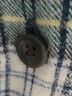 L.L.Bean 100% Cotton Plaid Green Blue Button-Down Shirt Size S - photo 5