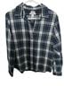 L.L.Bean 100% Cotton Plaid Green Blue Button-Down Shirt Size S - photo 1