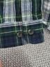 L.L.Bean 100% Cotton Plaid Green Blue Button-Down Shirt Size S - photo 7