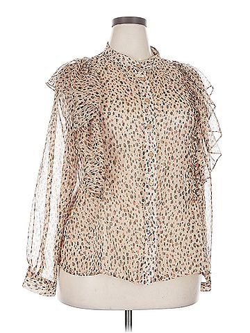 ELOQUII Eloquii Long Sleeve Blouse (view 1)