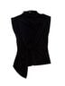 Aqua Black Sleeveless Blouse Size XXS - photo 1