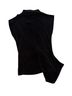 Aqua Black Sleeveless Blouse Size XXS - photo 2