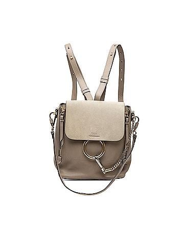 Chloé Small Calfskin and Suede Faye Backpack (view 1)
