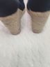 J.Crew 100% Canvas Black Wedges Size 9 - photo 6