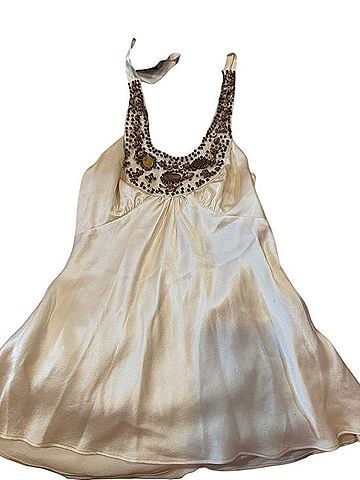 BCBGMAXAZRIA Satin Halter Shell Sleeveless T-Shirt (view 1)