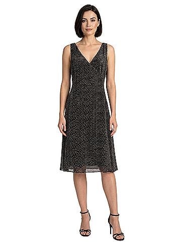 Emporio Armani Velvet Burnout Cocktail Dress (view 1)