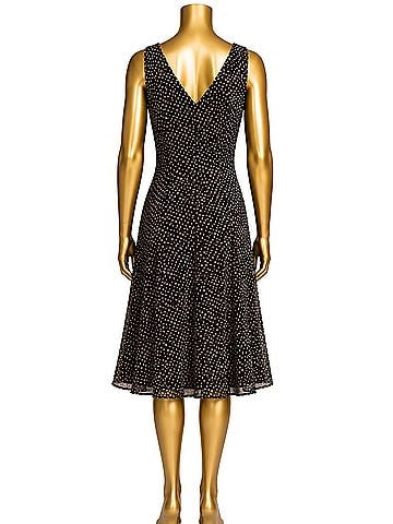 Emporio Armani Velvet Burnout Cocktail Dress (view 2)