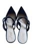 Badgley Mischka 100% Satin Solid Black Mule/Clog Size 10 - photo 2
