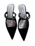Badgley Mischka 100% Satin Solid Black Mule/Clog Size 10 - photo 1