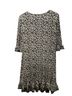 CeCe Floral Black White Casual Dress Size L - photo 2