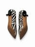 Michael Kors Animal Print Black White Flats Size 6 - photo 4