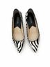 Michael Kors Animal Print Black White Flats Size 6 - photo 3
