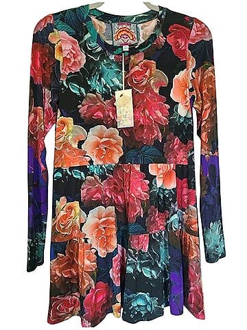 Johnny Was Studio Tiered Tunic Top Long Sleeve T-Shirt (view 1)