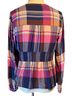 Pilcro Plaid Pink Blue Blouse Size S - photo 2