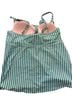 Kona Sol 82% Nylon 18% Spandex 100% Polyester Stripes Multi Color Two Piece Swimsuit Size 18 - photo 2