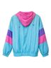 Eddie Bauer 100% Nylon Color Block Blue Pink Windbreaker Size L - photo 2
