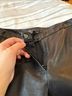 BCBGMAXAZRIA 100% Leather Black Leather Pants Size 2 - photo 3
