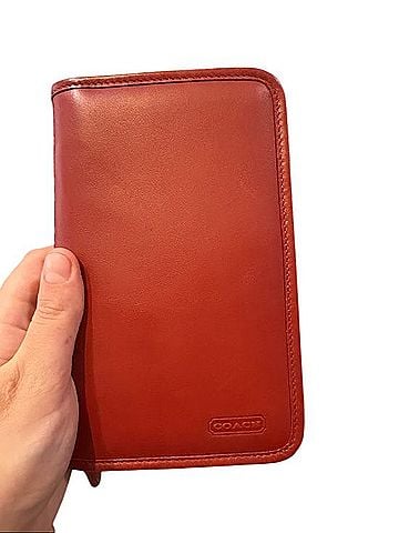 Coach Zip Around Travel Wallet Organizer Leather Card Holder (view 1)
