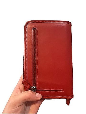 Coach Zip Around Travel Wallet Organizer Leather Card Holder (view 2)