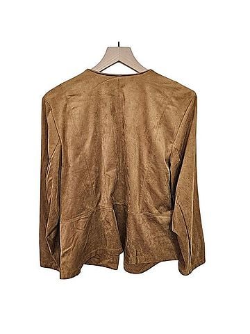 SIGRID OLSEN for J. JILL Faux Suede Asymmetric Zip Moto Jacket Jacket (view 2)