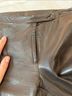 BCBG 100% Leather Brown Leather Pants Size 2 - photo 4