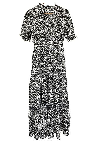 Max Studio Ruffle Neck Tiered Maxi  Casual Dress (view 1)