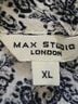 Max Studio Floral White Black Casual Dress Size XL - photo 3