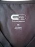 Koi 100% Polyester Black Short Sleeve Button-Down Shirt Size M - photo 2