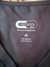 Koi 100% Polyester Black Short Sleeve Button-Down Shirt Size M - photo 6