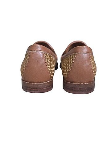 J.Crew Factory Woven Raffia Penny Loafers Flats (view 2)